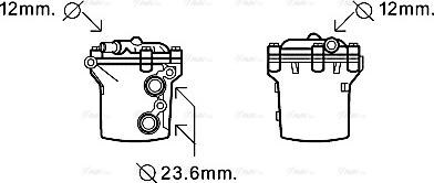 AVA MS3541 - Uljni hladnjak, ulje za motor www.molydon.hr