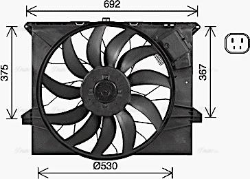 AVA MS7745 - Ventilator, hladjenje motora www.molydon.hr