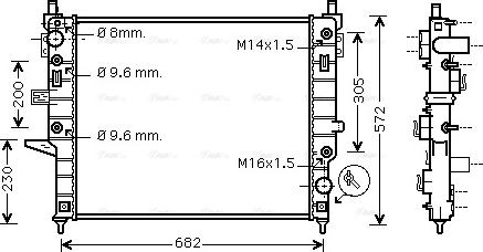 AVA MSA2332 - Hladnjak, hladjenje motora www.molydon.hr