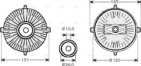 AVA MS C413 - kvačilo, ventilator hladnjaka www.molydon.hr