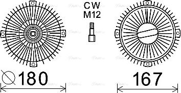 AVA MS C524 - kvačilo, ventilator hladnjaka www.molydon.hr