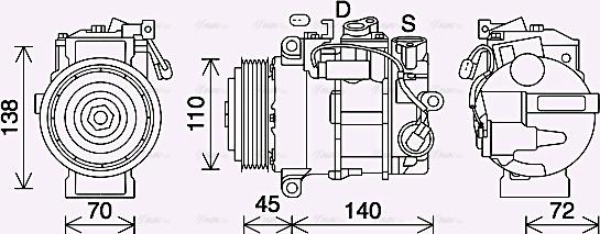 AVA MSK705 - Kompresor, klima-Uređaj www.molydon.hr