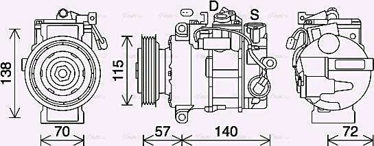 AVA MSK708 - Kompresor, klima-Uređaj www.molydon.hr