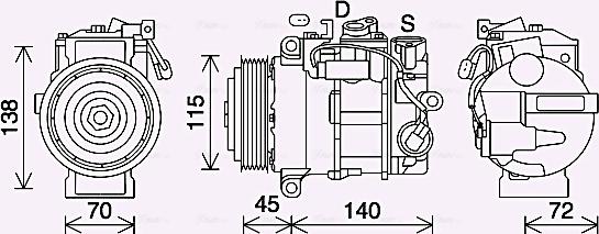 AVA MSK710 - Kompresor, klima-Uređaj www.molydon.hr