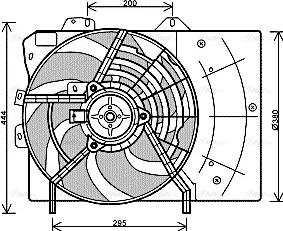 Ava Quality Cooling PE 7539 - Ventilator, hladjenje motora www.molydon.hr