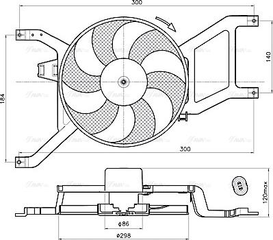 Ava Quality Cooling RT7685 - Ventilator, hladjenje motora www.molydon.hr