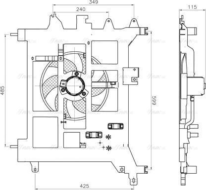 Ava Quality Cooling RT7687 - Ventilator, hladjenje motora www.molydon.hr
