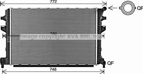 Ava Quality Cooling VN2383 - Hladnjak, hladjenje motora www.molydon.hr