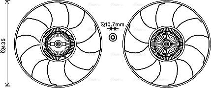 AVA VNF332 - Ventilator, hladjenje motora www.molydon.hr