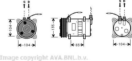 Ava Quality Cooling VO K052 - Kompresor, klima-Uređaj www.molydon.hr