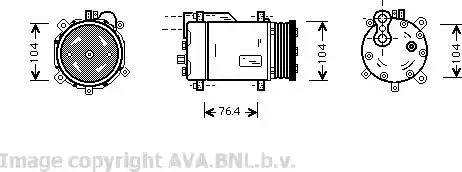 Ava Quality Cooling VW K170 - Kompresor, klima-Uređaj www.molydon.hr