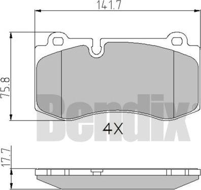 BENDIX 510580 - Komplet Pločica, disk-kočnica www.molydon.hr