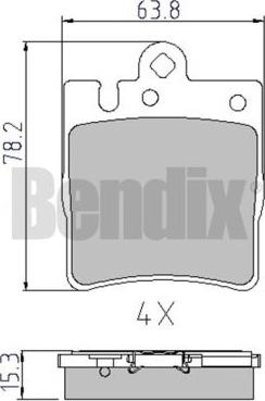 BENDIX 510361 - Komplet Pločica, disk-kočnica www.molydon.hr