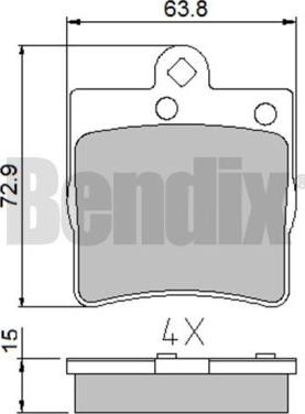 BENDIX 510325 - Komplet Pločica, disk-kočnica www.molydon.hr