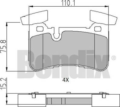 BENDIX 510790 - Komplet Pločica, disk-kočnica www.molydon.hr