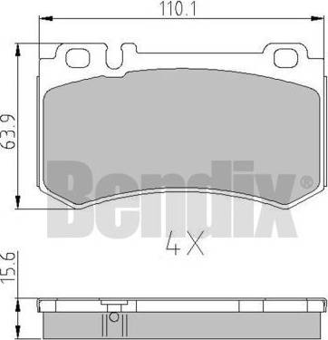 BENDIX 511047 - Komplet Pločica, disk-kočnica www.molydon.hr