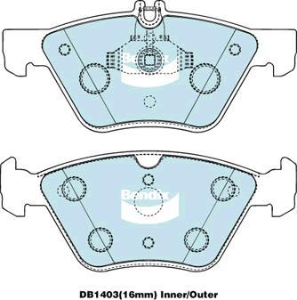 BENDIX DB1403 ULT - Komplet Pločica, disk-kočnica www.molydon.hr