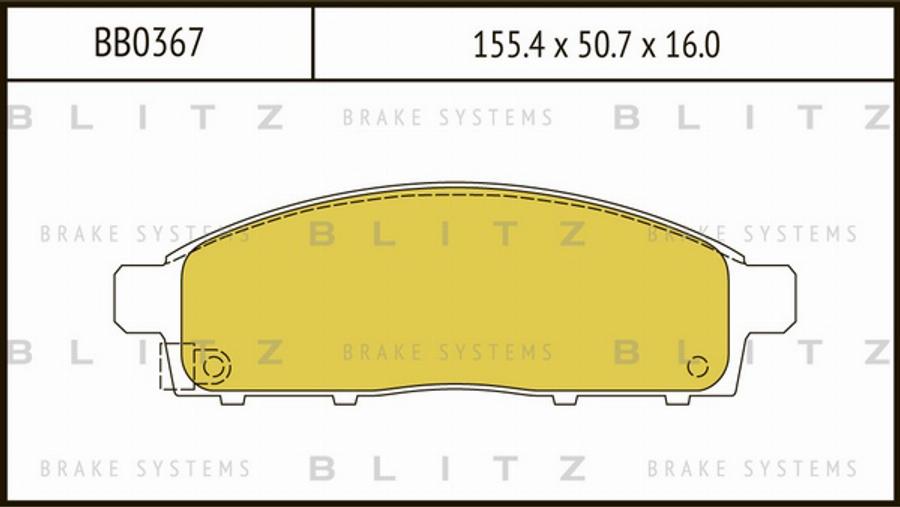 Blitz BB0367 - Komplet Pločica, disk-kočnica www.molydon.hr