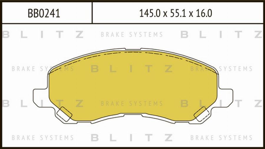 Blitz BB0241 - Komplet Pločica, disk-kočnica www.molydon.hr