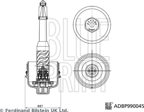 Blue Print ADBP990045 - Poklopac, Kučište filtera za ulje www.molydon.hr