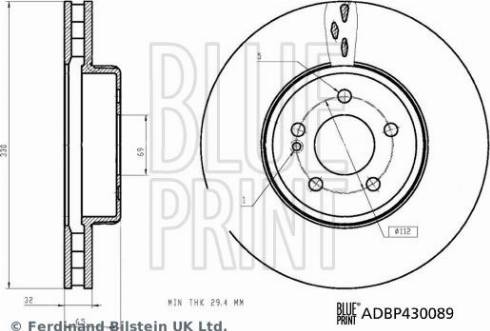 Blue Print ADBP430089 - Kočioni disk www.molydon.hr