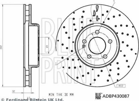Blue Print ADBP430087 - Kočioni disk www.molydon.hr