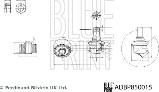 Blue Print ADBP850015 - Šipka/spona, stabilizator www.molydon.hr