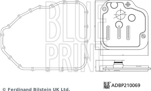 Blue Print ADBP210069 - Hidraulicni filter, automatski mjenjač www.molydon.hr