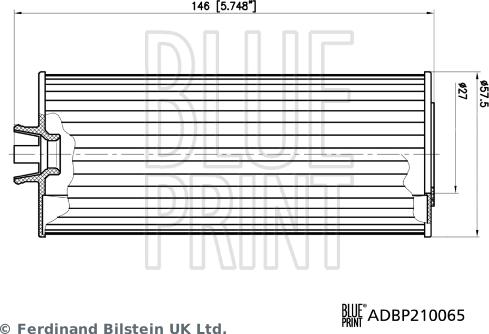 Blue Print ADBP210065 - Filter za ulje www.molydon.hr
