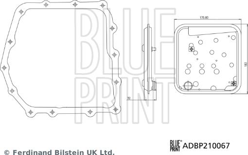 Blue Print ADBP210067 - Hidraulicni filter, automatski mjenjač www.molydon.hr