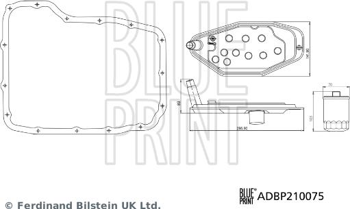 Blue Print ADBP210075 - Hidraulicni filter, automatski mjenjač www.molydon.hr