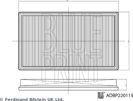 Blue Print ADBP220115 - Filter za zrak www.molydon.hr