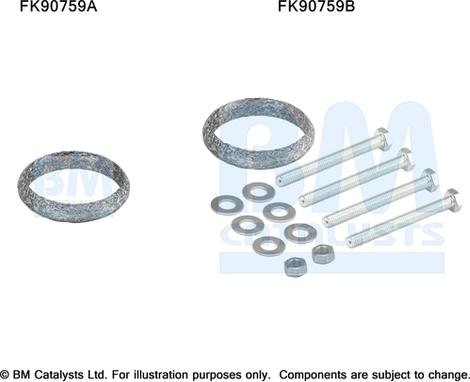 BM Catalysts FK90759 - Garnitura za montažu, katalizator www.molydon.hr
