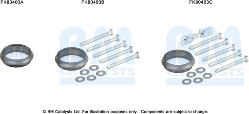 BM Catalysts FK80403 - Garnitura za montažu, katalizator www.molydon.hr