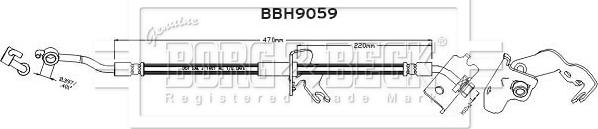 Borg & Beck BBH9059 - Kočiono crijevo, lajtung www.molydon.hr