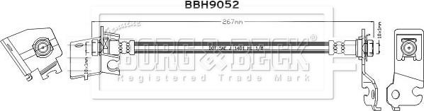 Borg & Beck BBH9052 - Kočiono crijevo, lajtung www.molydon.hr