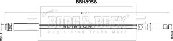 Borg & Beck BBH8958 - Kočiono crijevo, lajtung www.molydon.hr