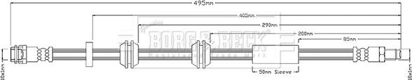 Borg & Beck BBH8681 - Kočiono crijevo, lajtung www.molydon.hr