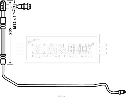 Borg & Beck BBH7910 - Kočiono crijevo, lajtung www.molydon.hr