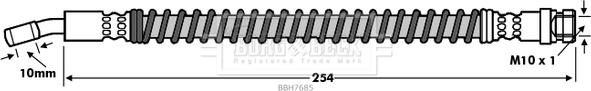 Borg & Beck BBH7685 - Kočiono crijevo, lajtung www.molydon.hr