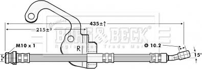 Borg & Beck BBH7056 - Kočiono crijevo, lajtung www.molydon.hr