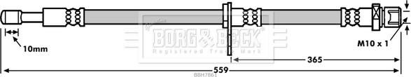 Borg & Beck BBH7861 - Kočiono crijevo, lajtung www.molydon.hr