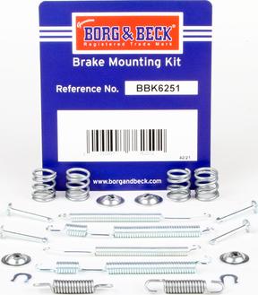 Borg & Beck BBK6251 - Dodaci, bubanj kočnice www.molydon.hr