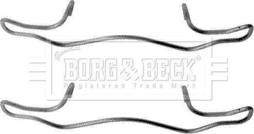 Borg & Beck BBK1180 - Komplet pribora, Pločica disk kočnice www.molydon.hr