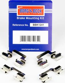 Borg & Beck BBK1241 - Komplet pribora, Pločica disk kočnice www.molydon.hr