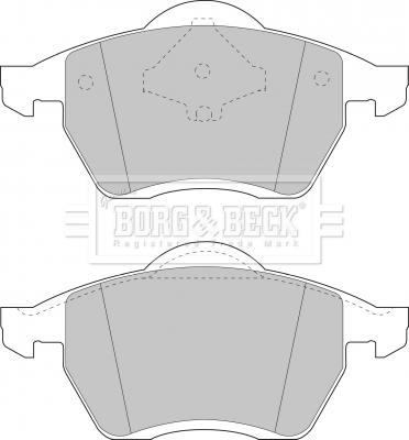 Borg & Beck BBP1446 - Komplet Pločica, disk-kočnica www.molydon.hr