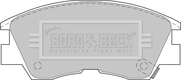 Borg & Beck BBP1511 - Komplet Pločica, disk-kočnica www.molydon.hr