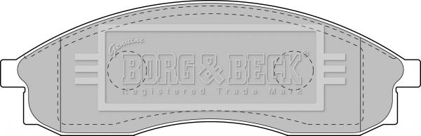 Borg & Beck BBP1151 - Komplet Pločica, disk-kočnica www.molydon.hr