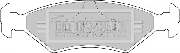 Borg & Beck BBP1118 - Komplet Pločica, disk-kočnica www.molydon.hr