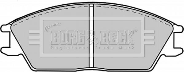 Borg & Beck BBP1268 - Komplet Pločica, disk-kočnica www.molydon.hr